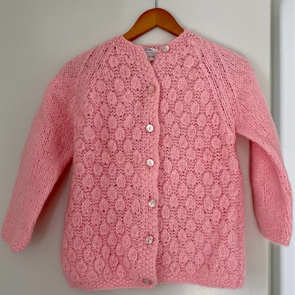 ❌ SOLD ❌ Vintage Cardigan - Bubblegum Pink - Picture 1 of 3